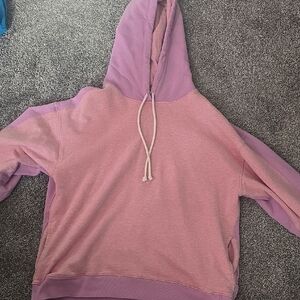 J. Crew Two-Tone Pink and Purple Hoodie